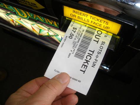 slot machine tickets